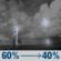 Wednesday Night: Showers and thunderstorms likely before 7pm, then a chance of showers and thunderstorms between 7pm and 1am, then a chance of rain showers and patchy fog between 4am and 5am, then patchy fog and a slight chance of rain showers. Mostly cloudy, with a low around 65. Southwest wind 0 to 5 mph. Chance of precipitation is 60%. Wednesday Night: Showers And Thunderstorms Likely then Chance Showers And Thunderstorms
