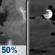 Tonight: A chance of showers and thunderstorms before 7pm, then a chance of showers and thunderstorms between 7pm and 8pm, then a slight chance of showers and thunderstorms between 8pm and 9pm. Mostly cloudy, with a low around 61. Northwest wind 5 to 10 mph. Chance of precipitation is 50%. New rainfall amounts between a quarter and half of an inch possible. Tonight: Chance Showers And Thunderstorms then Mostly Cloudy